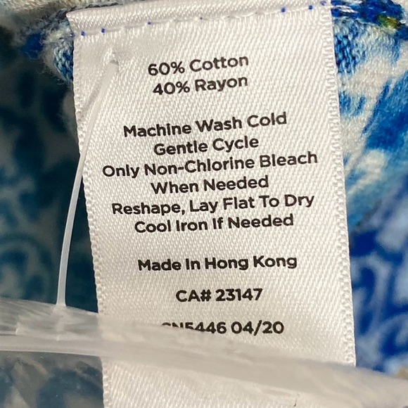 Talbots Breton Blue Charming Cardigan Women’s Size 2X Button Front Cotton Blend - Picture 7 of 8